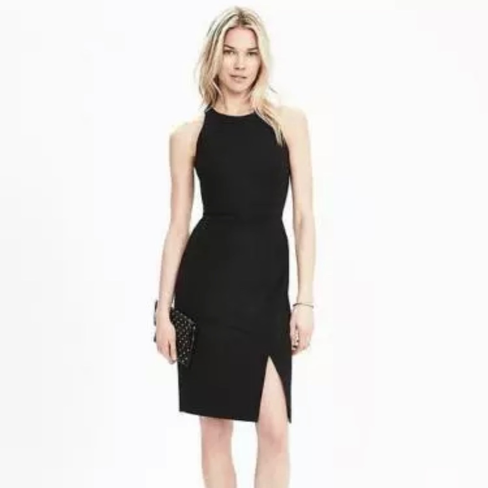 Banana republic sheath dress with slit